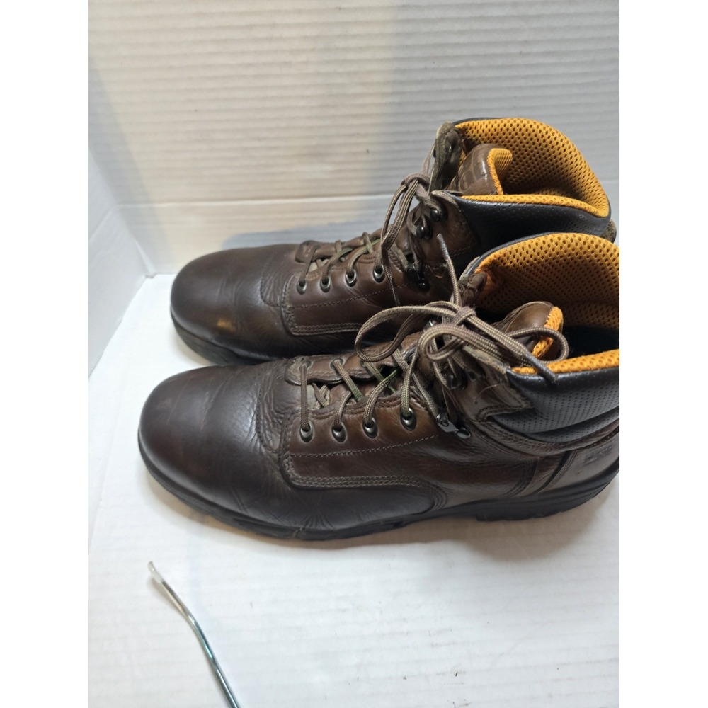 Timberland‎ 50508 Pro Powerfit Brown Men's US15W Leather Safety Toe Work Shoes